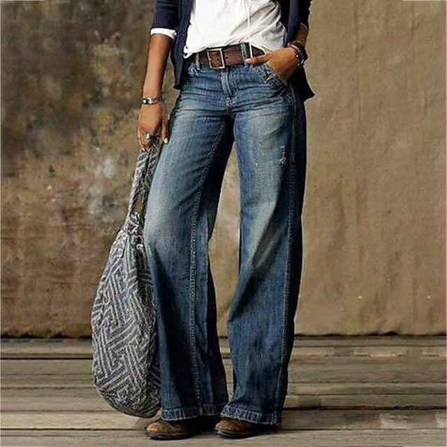 Jeans met wijde pijpen voor dames