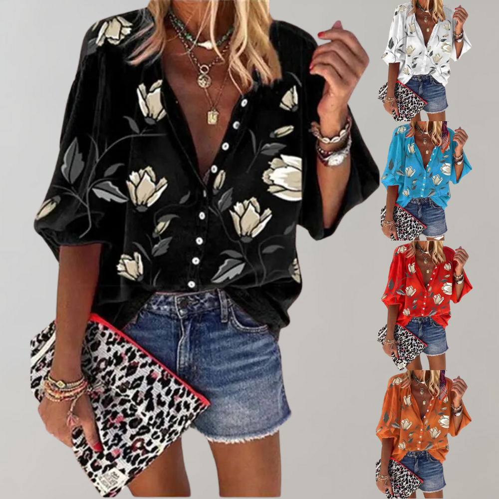 Freydis | Blouse met bloemenprint voor dames