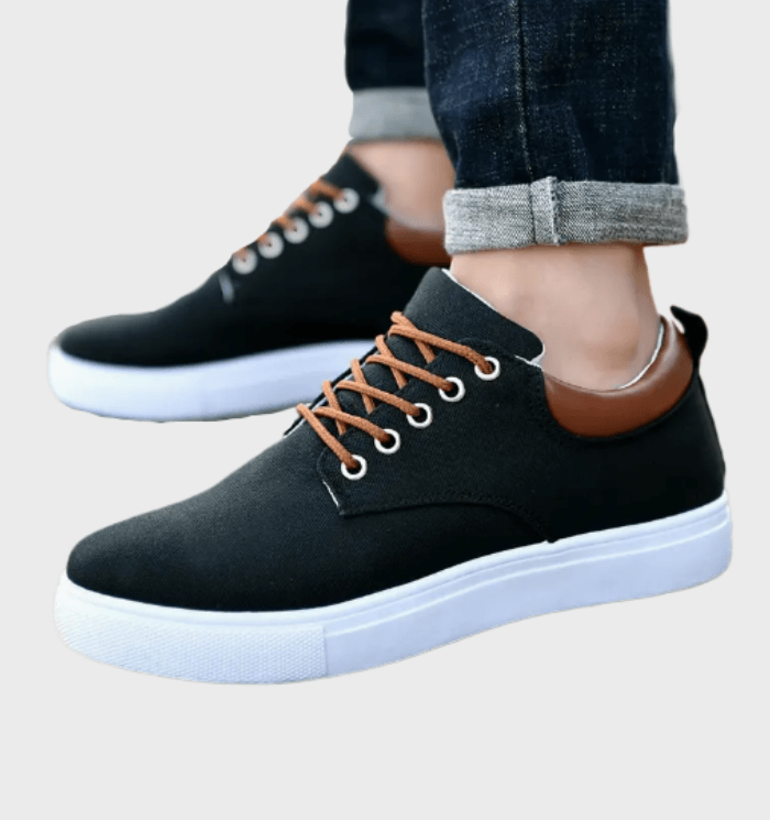 Jude -  Halfhoge sneakers met veters voor heren met dikke tussenzolen