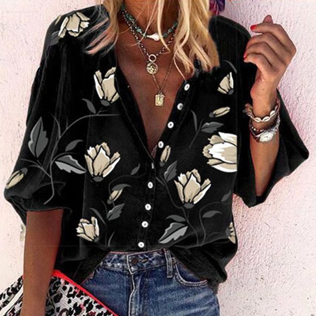 Patricia - Stijlvolle Zomerblouse met Vrolijke Prints voor Vrouwen