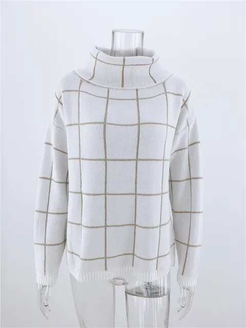 Beaumont Coltrui | Geruite warme wintertrui voor dames