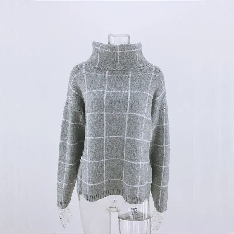 Beaumont Coltrui | Geruite warme wintertrui voor dames