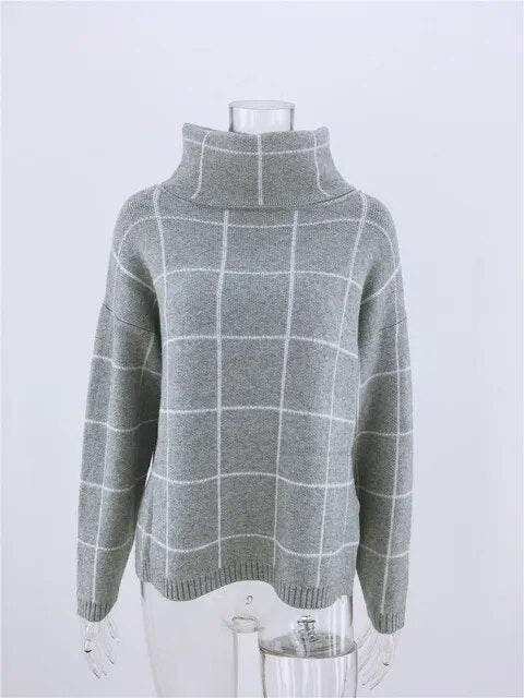 Beaumont Coltrui | Geruite warme wintertrui voor dames