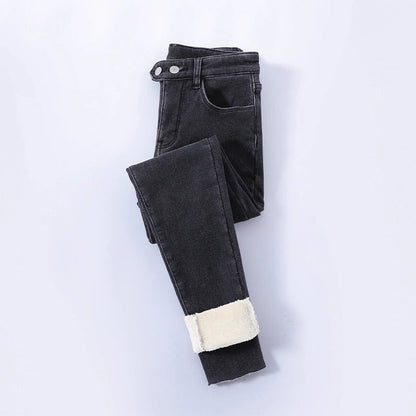 Tula - Gevoerde winterjeans voor dames met een hoge taille