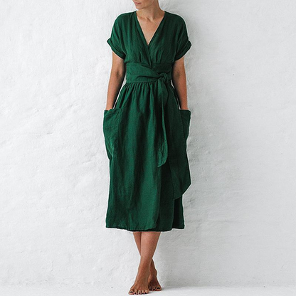 Avah - Elegante V-Hals Jurk