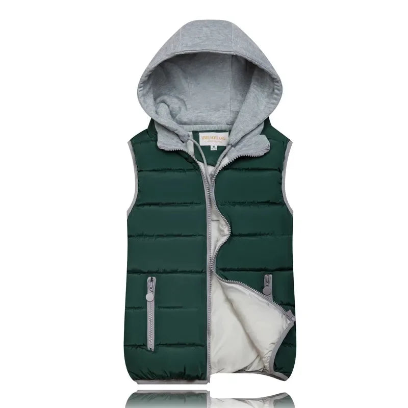 Celine Bodywarmer | Casual gewatteerde bodywarmer met capuchon voor dames
