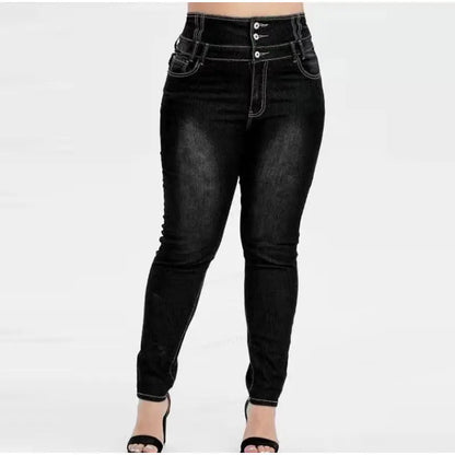 ModeParisienne® Analin - Chique Geknöpfte Rokkenjeans