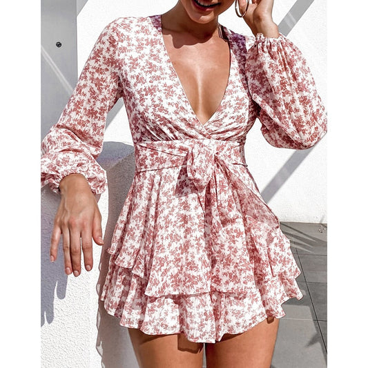 Playsuit met bloemenprint