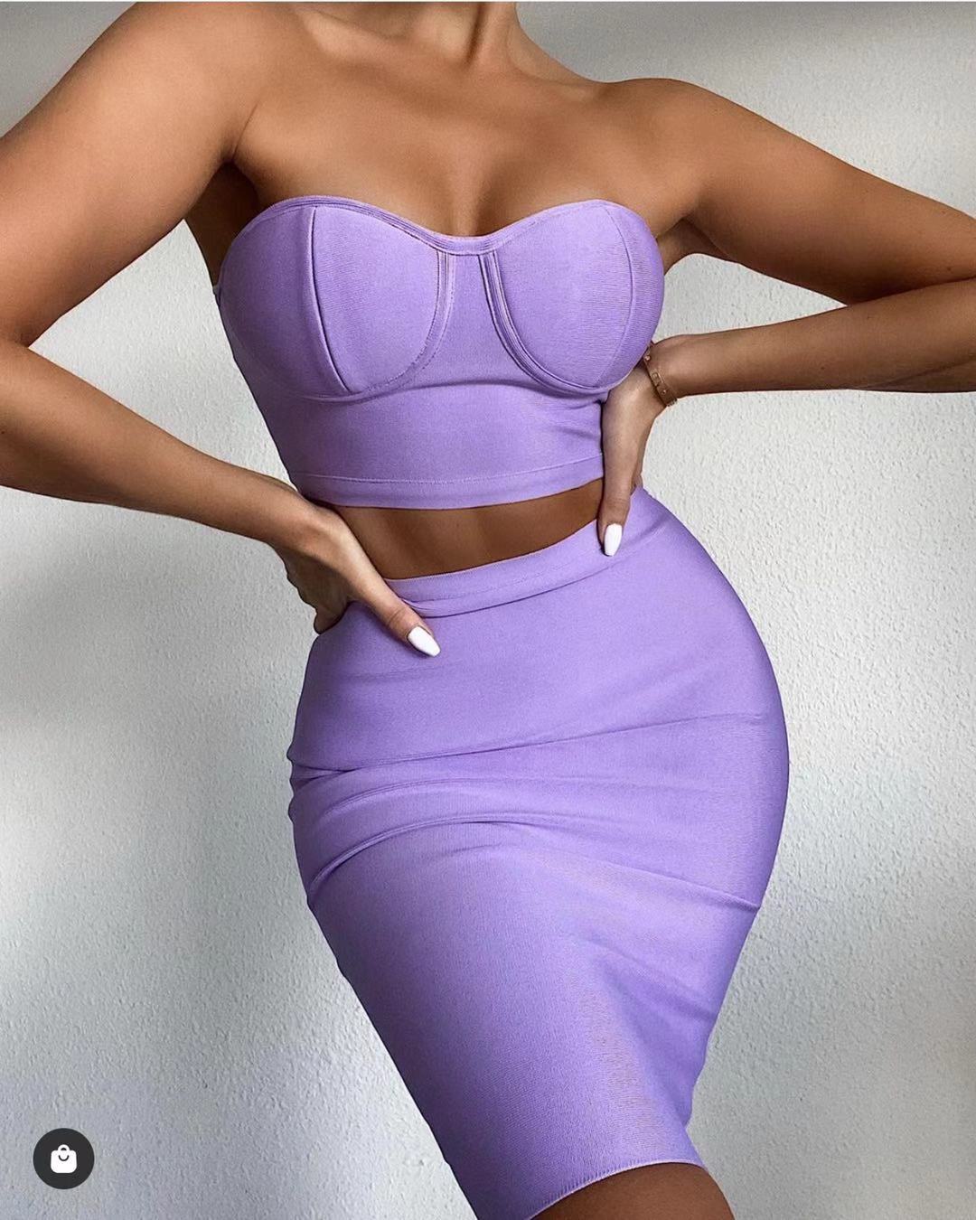 Two piece set strapless