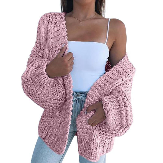 Roze knitted vest