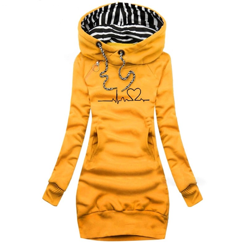 ModeParisienne® Darlene | Trendy Hoodie Jurk voor Dames