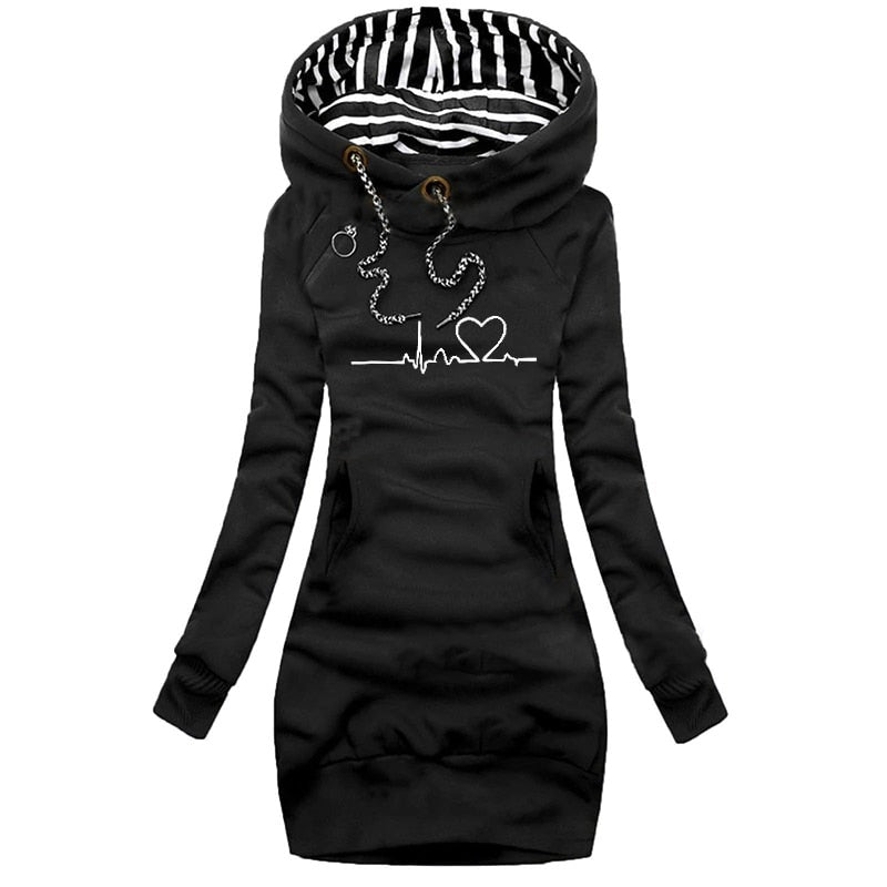 ModeParisienne® Darlene | Trendy Hoodie Jurk voor Dames