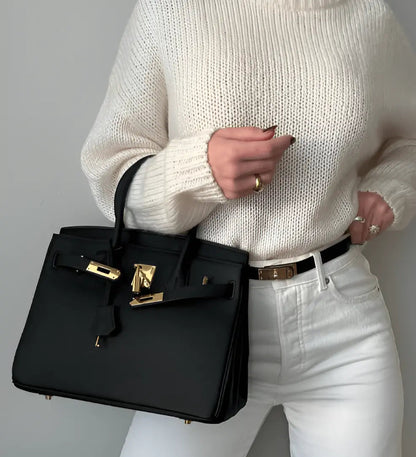 Adeline  | elegante grote handtas met lycheepatroon