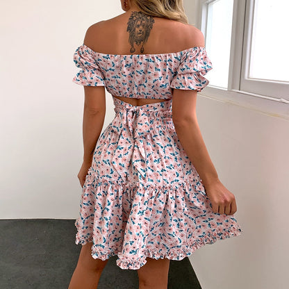 Two piece set met bloemenprint