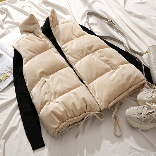 Beige bodywarmer
