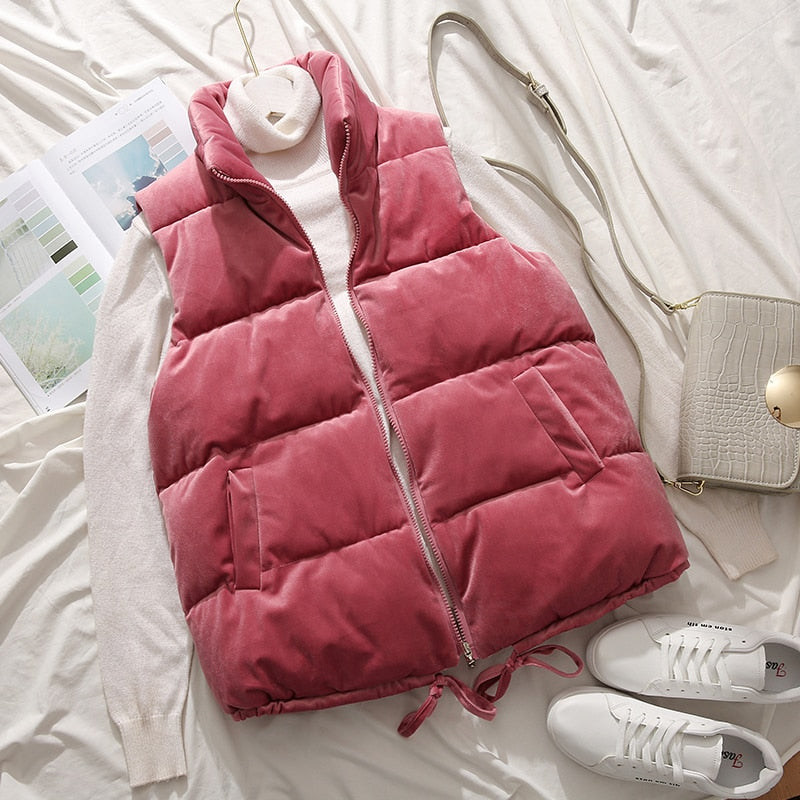 Rood/roze bodywarmer