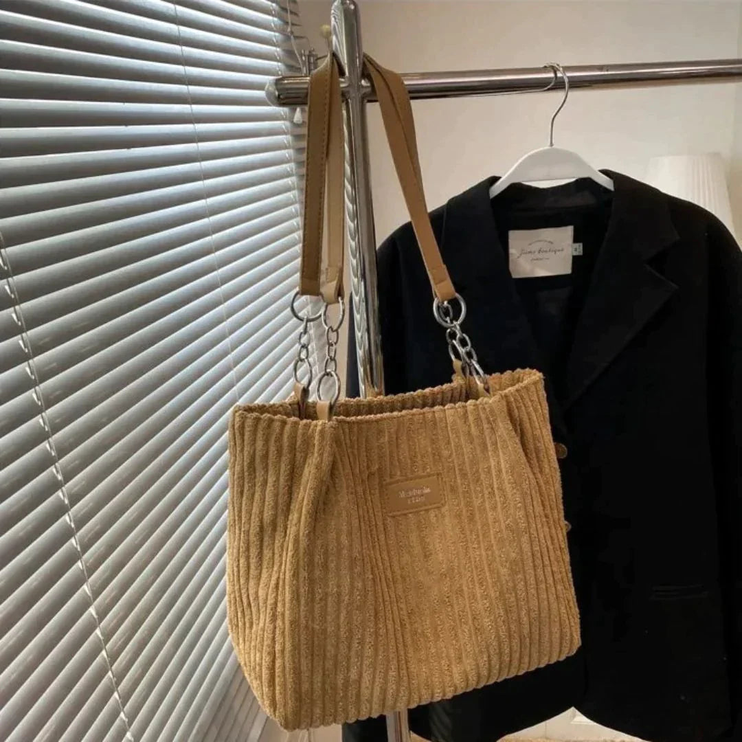 Harlee | Schoudertas van ribfluweel