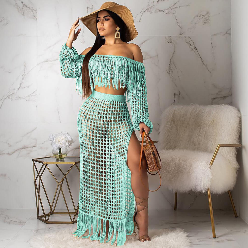 Two piece set cover-up
