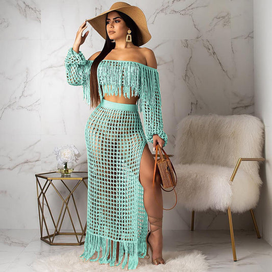 Two piece set cover-up