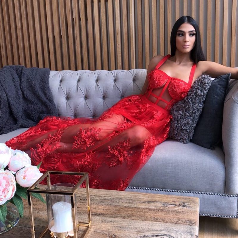 Maxi jurk met bloemen