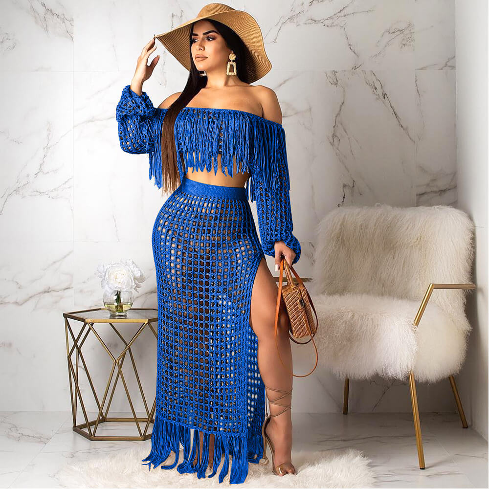 Two piece set cover-up