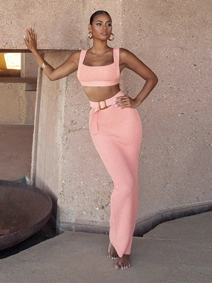 Two piece set maxi rok