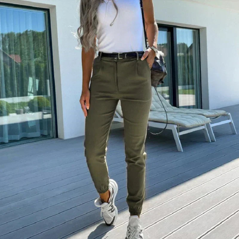 Cassy | stijlvolle broek met hoge taille