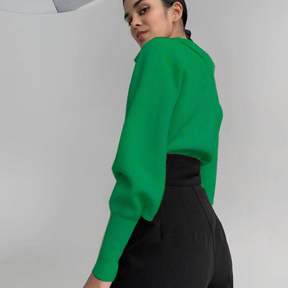 Groene trui met kraag