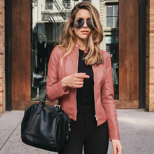 ModeParisienne® Ylva - Elegante Leren Jas | Stijlvol & Tijdloos Ontwerp