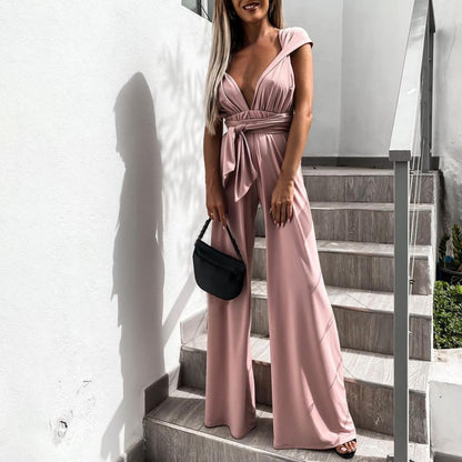 Victoria | Zomerse jumpsuit met wijde pijpen