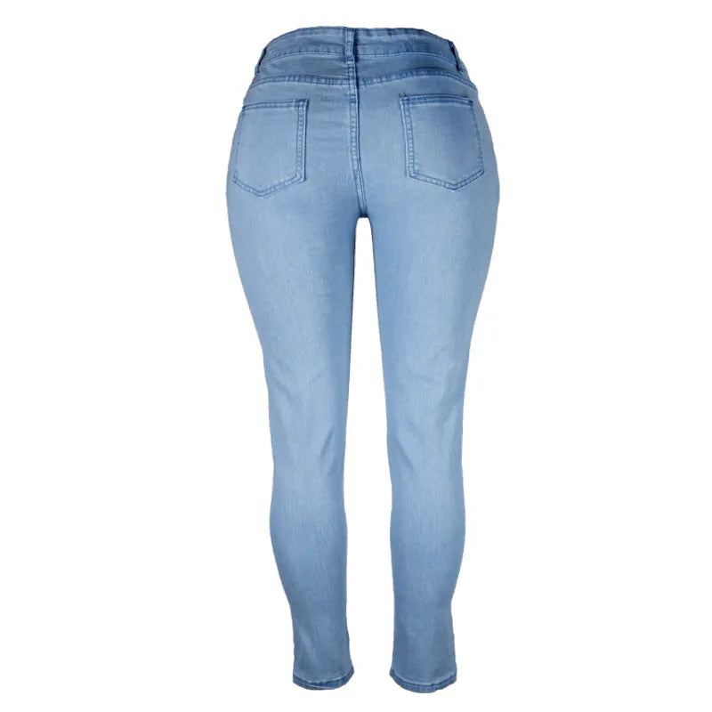 Rekbare oversized skinny jeans - Amira