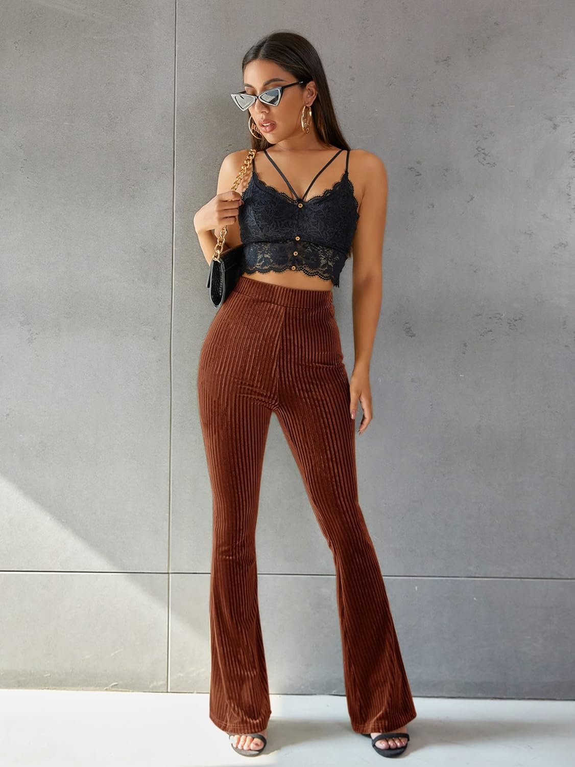Helen | Corduroy broek met hoge taille