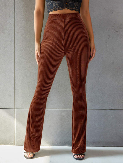 Corduroy broek met hoge taille - Andrea