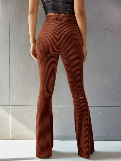 Corduroy broek met hoge taille - Andrea
