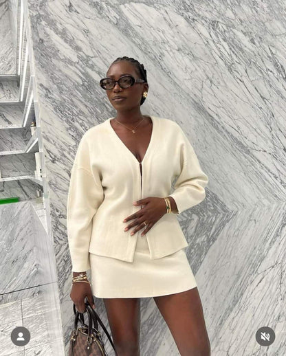 Cathelijne | elegant gebreide set