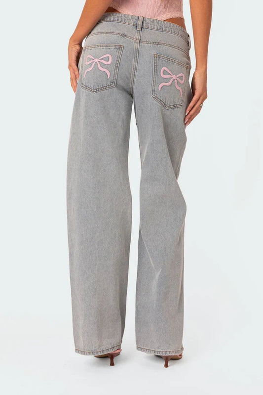 Jeans met borduursel - Marley