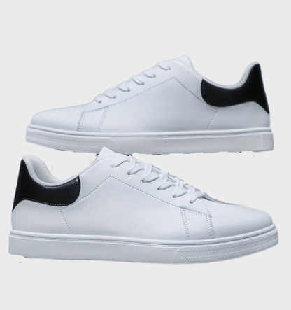 Chambers -  Laag uitgesneden leren sneakers met veters voor heren