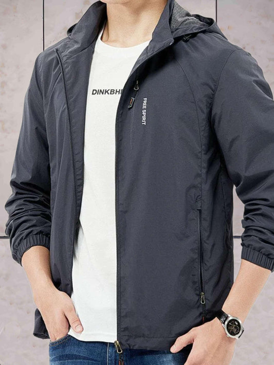 Joey - lichtgewicht waterdicht jack met capuchon, zakken en volledige ritssluiting