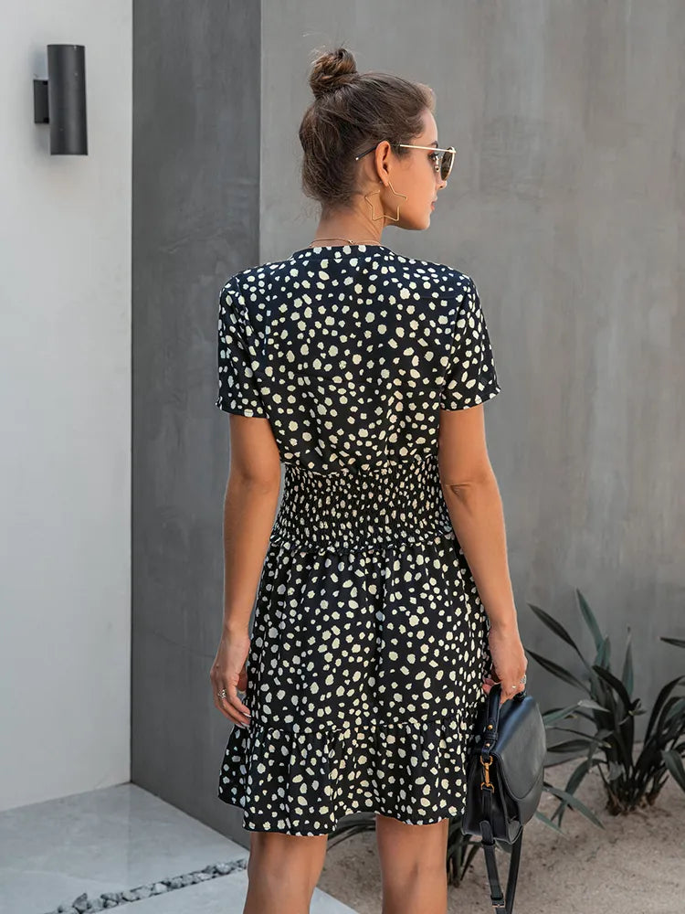 Jillian - Trendy en Comfortabele Zomerjurk met Ruches voor Vrouwen
