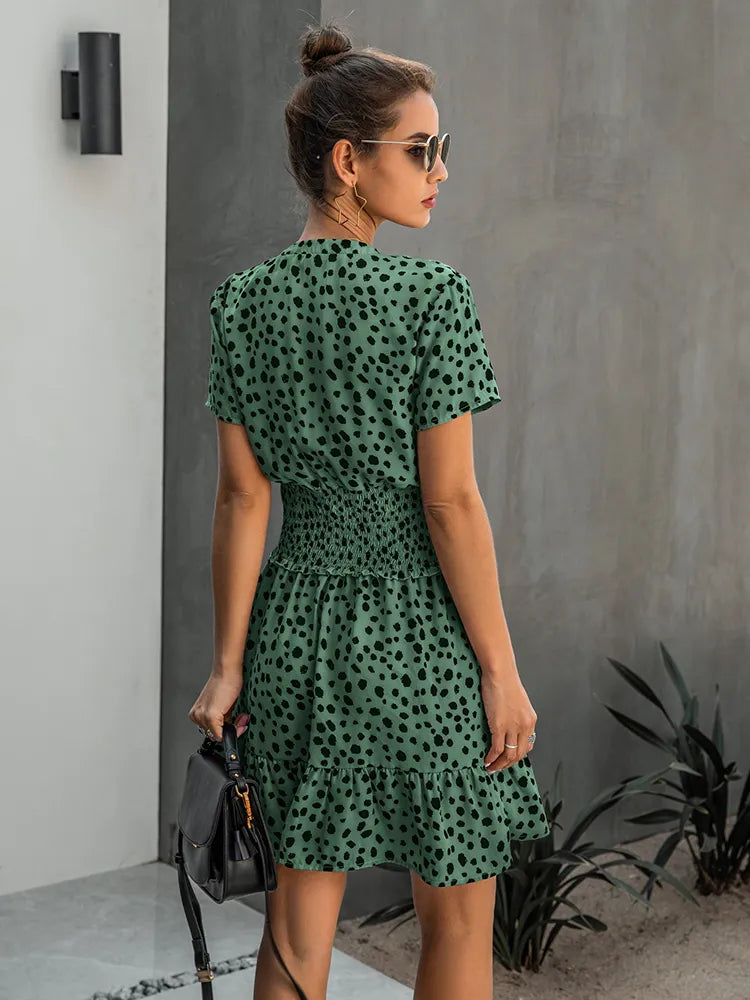 Jillian - Trendy en Comfortabele Zomerjurk met Ruches voor Vrouwen
