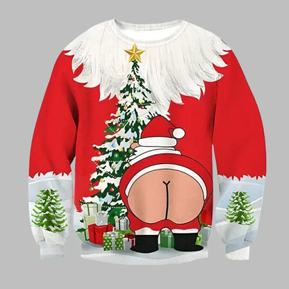 Alina Kersttrui | Kerstmotief 3D-geprinte unisex trui