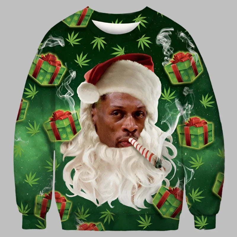 Alina Kersttrui | Kerstmotief 3D-geprinte unisex trui