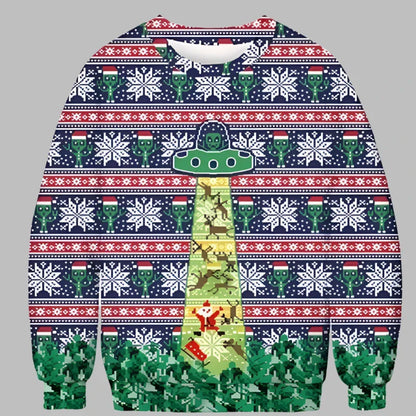 Alina Kersttrui | Kerstmotief 3D-geprinte unisex trui