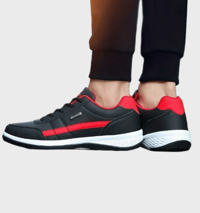 Cyrus -  Laag uitgesneden sneakers met veters voor heren met print aan de zijkant