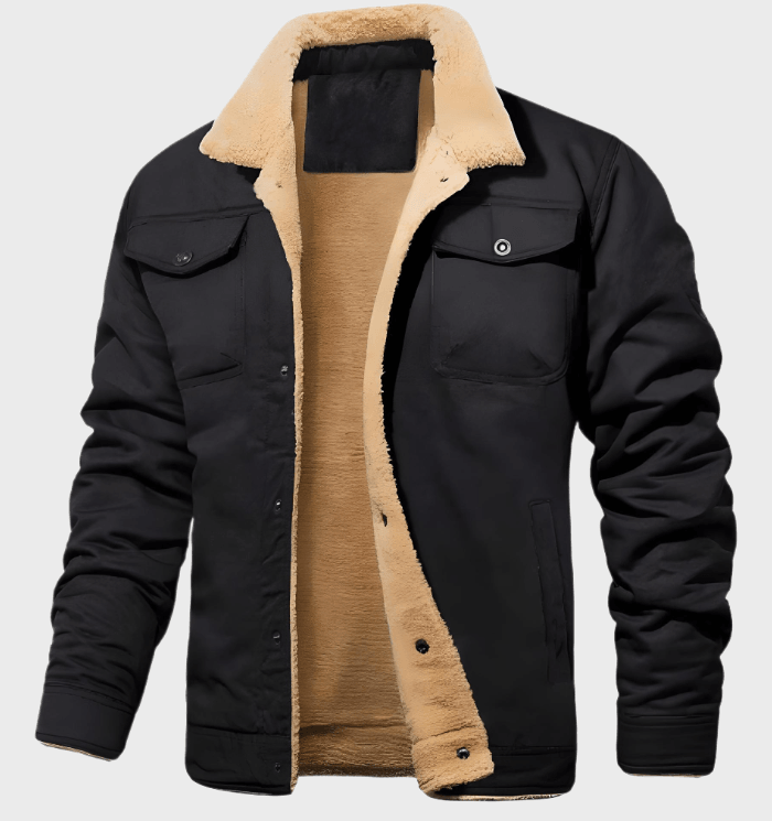 Lance - Mooi passend jasje met knopen voor heren met faux binnenkant jas