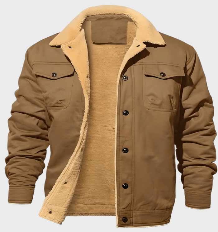 Lance - Mooi passend jasje met knopen voor heren met faux binnenkant jas