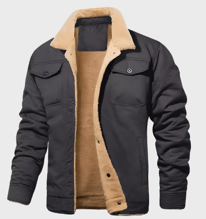 Lance - Mooi passend jasje met knopen voor heren met faux binnenkant jas