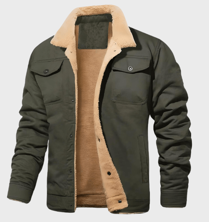 Lance - Mooi passend jasje met knopen voor heren met faux binnenkant jas