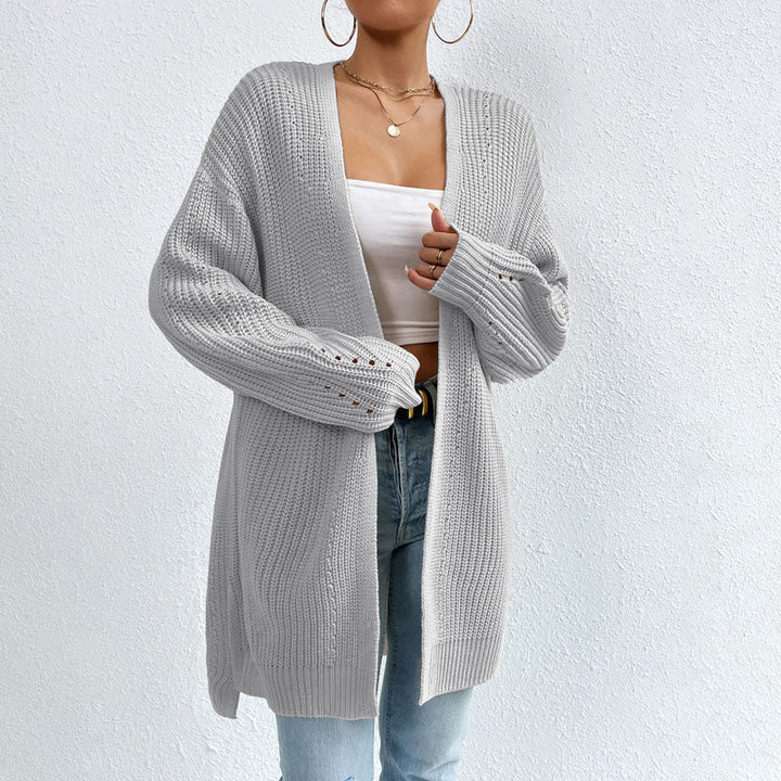 Caudalie Cardigan | Lang Gebreid vest met subtiele details voor dames