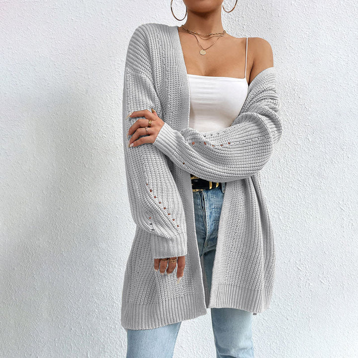 Caudalie Cardigan | Lang Gebreid vest met subtiele details voor dames